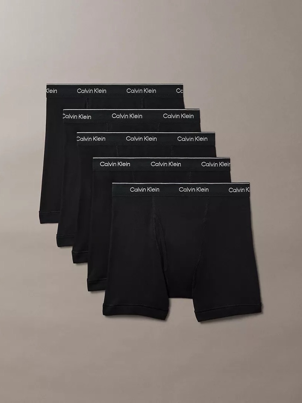 Calvin Klein Black Men's 5-Pack Cotton Boxer Briefs